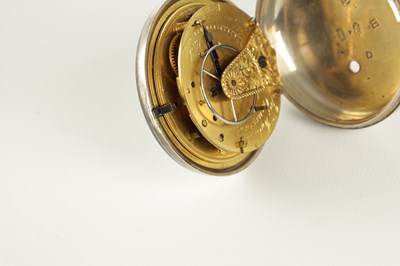 Lot 1439 - JAMES RYLAND, ORMSKIRK. A SILVER PAIR CASED POCKET WATCH WITH RARE CHAFF CUTTER ESCAPEMENT