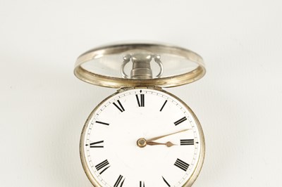 Lot 1439 - JAMES RYLAND, ORMSKIRK. A SILVER PAIR CASED POCKET WATCH WITH RARE CHAFF CUTTER ESCAPEMENT