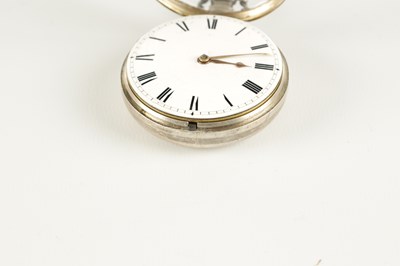 Lot 1439 - JAMES RYLAND, ORMSKIRK. A SILVER PAIR CASED POCKET WATCH WITH RARE CHAFF CUTTER ESCAPEMENT