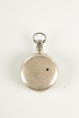 Lot 1439 - JAMES RYLAND, ORMSKIRK. A SILVER PAIR CASED POCKET WATCH WITH RARE CHAFF CUTTER ESCAPEMENT