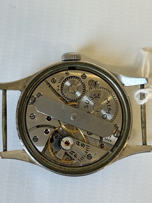 Lot 1388 - A WWII GERMAN MILITARY ISSUE WRIST WATCH