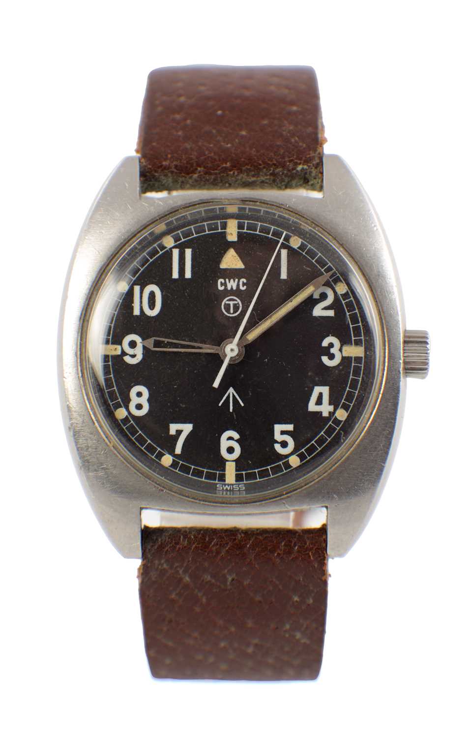 Lot 1408 - A CWC (CABOT WATCH COMPANY) MILITARY ISSUE WRIST WATCH