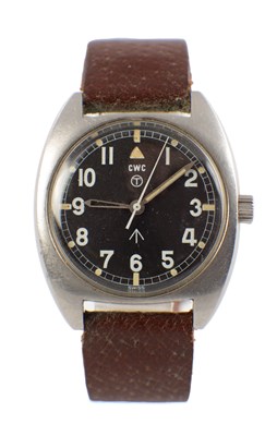 Lot 1408 - A CWC (CABOT WATCH COMPANY) MILITARY ISSUE WRIST WATCH