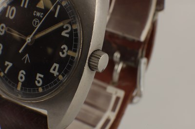 Lot 1408 - A CWC (CABOT WATCH COMPANY) MILITARY ISSUE WRIST WATCH