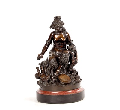 Lot 788 - AN EARLY 19TH CENTURY FRENCH CLASSICAL PATINATED BRONZE FIGURAL SCULPTURE AFTER CLODION