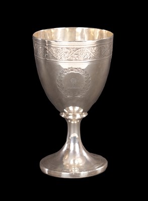 Lot 342 - A GEORGE III SILVER GOBLET
