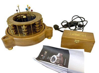 Lot 1642 - ALMAGEST. AN ELECTRIC ASTRONOMICAL CLOCK AND ORRERY