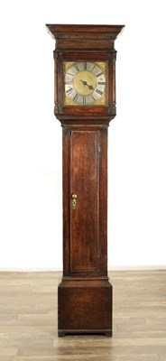 Lot 1618 - THOMAS BANISTER, BRECON. AN EARLY 18TH CENTURY 30-HOUR LONGCASE CLOCK
