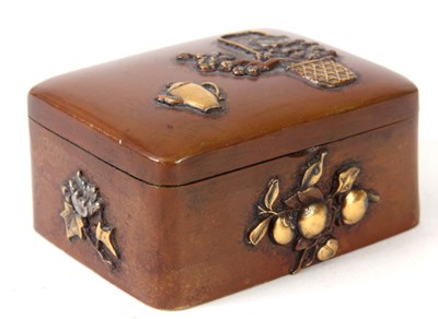 Lot 111 - A MEIJI PERIOD JAPANESE PATINATED BRONZE...