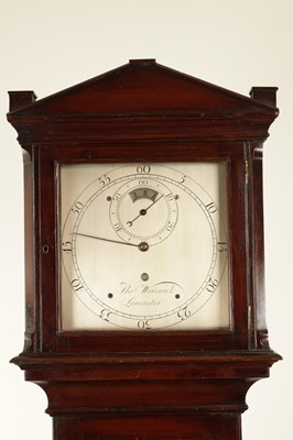 Lot 1472 - THOMAS WORSWICK, LANCASTER, A SMALL GEORGE III REGULATOR LONGCASE CLOCK