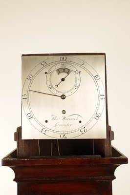 Lot 1472 - THOMAS WORSWICK, LANCASTER, A SMALL GEORGE III REGULATOR LONGCASE CLOCK