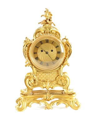 Lot 1596 - PAYNE, NEW BOND STREET. A REGENCY ORMOLU DOUBLE FUSEE MANTEL CLOCK