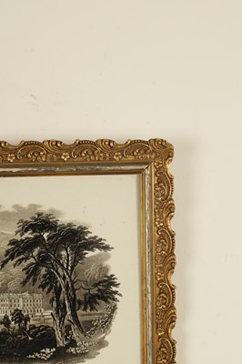Lot 57 - A 19TH CENTURY ENGLISH PORCELAIN PLAQUE DEPICTING CHATSWORTH HOUSE