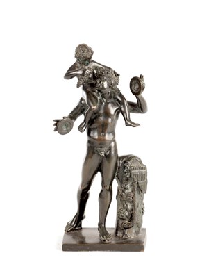 Lot 928 - AFTER THE ANTIQUE - A 19TH CENTURY NEAPOLITAN BRONZE FIGURAL SCULPTURE