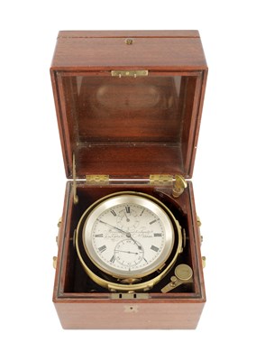 Lot 1594 - FRENCH, ROYAL EXCHANGE, LONDON. A 19TH CENTURY EIGHT DAY MARINE CHRONOMETER