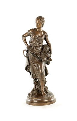 Lot 850 - AFTER MATHEW MOREAU, A 19TH CENTURY FIGURAL BRONZE STATUE