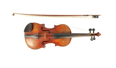 Lot 680 - AN ANTIQUE CASED ITALIAN VIOLIN