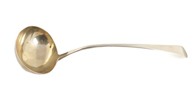 Lot 425 - A GEORGE III SILVER LADLE