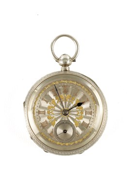 Lot 1396 - ADRIAN BURDESS. COVENTRY. A SILVER ENGRAVED OPEN FACED POCKET WATCH