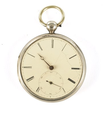 Lot 1424 - RICHARD HOWARTH, LIVERPOOL. A SILVER OPEN FACED POCKET WATCH