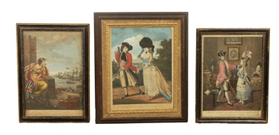 Lot 1018 - A COLLECTION OF THREE MEZZOTINTS