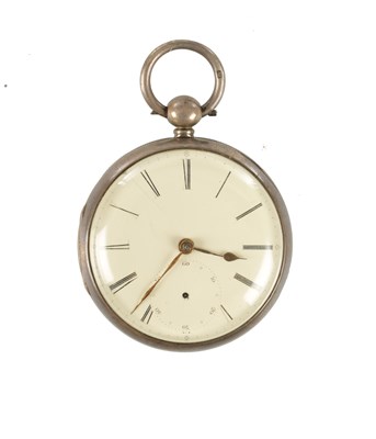 Lot 1456 - JOSEPH HELSBY, SUTTON. A SILVER OPEN FACED POCKET WATCH