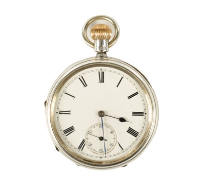 Lot 1398 - A PAILLARD’S PATENT AMERICAN OPEN FACED SILVER POCKET WATCH