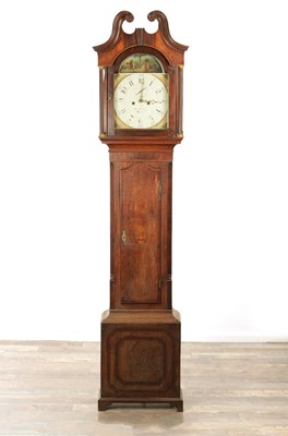 Lot 1364 - RICHARD HERRING, NEWARK. A LATE GEORGE III AUTOMATION LONGCASE CLOCK
