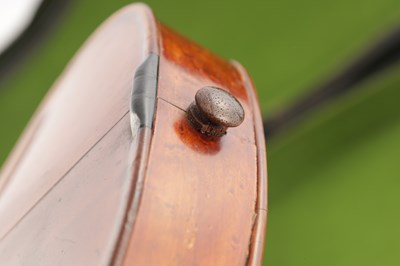 Lot 699 - A VIOLIN WITH A TWO PIECE BACK BEARING LABEL J W OWEN MAKER LEEDS