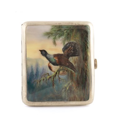 Lot 306 - A 20TH CENTURY AUSTRIAN SILVER AND ENAMEL CIGARETTE CASE