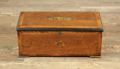 Lot 682 - A GOOD 19TH CENTURY SWISS CYLINDER MUSIC BOX