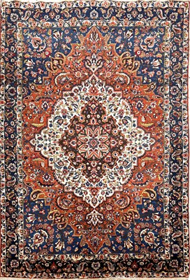 Lot 938 - A LARGE PERSIAN KASHAN RUG