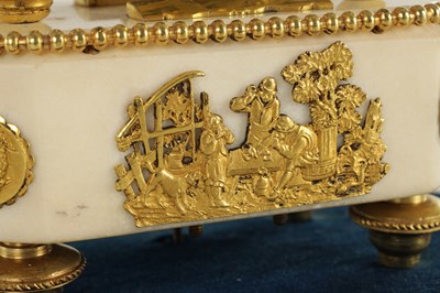 Lot 73 - AN EARLY 19TH CENTURY FRENCH EMPIRE SINGLE FUSEE SKELETON CLOCK WITH PIN WHEEL ESCAPEMENT