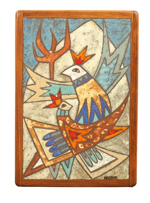 Lot 52 - AN EARLY 20TH CENTURY SCANDINAVIAN TILE