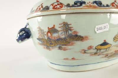 Lot 183 - AN 18TH/19TH CENTURY CHINESE IMARI PORCELAIN TUREEN