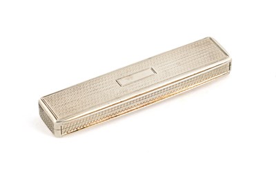 Lot 514 - A MID 19TH CENTURY SILVER TOOTHPICK BOX BY NATHANIEL MILLS