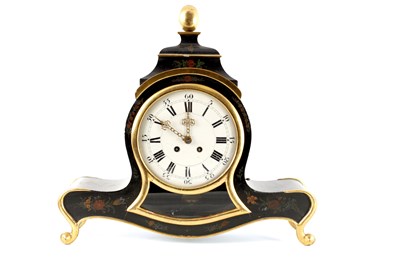 Lot 1572 - AN EARLY 20TH CENTURY SWISS STYLE LENZKIRCH MANTEL CLOCK
