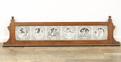 Lot 58 - AN AESTHETIC SET OF SIX MINTON STYLE TILES OF SHAKESPEARE PLAYS IN THE MANNER OF JOHN MOYR