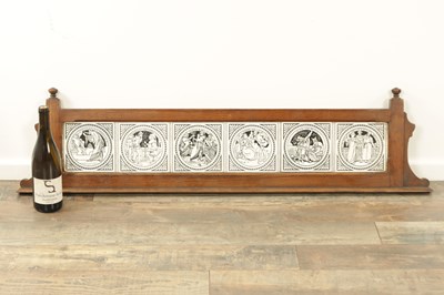 Lot 58 - AN AESTHETIC SET OF SIX MINTON STYLE TILES OF SHAKESPEARE PLAYS IN THE MANNER OF JOHN MOYR