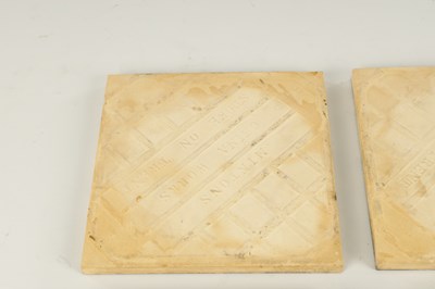 Lot 46 - A SET OF SIX AESTHETIC PERIOD MINTONS CERAMIC TILES IN THE MANNER OF JOHN MOYR SMITH