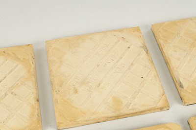 Lot 46 - A SET OF SIX AESTHETIC PERIOD MINTONS CERAMIC TILES IN THE MANNER OF JOHN MOYR SMITH
