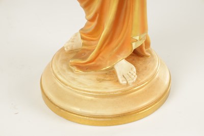 Lot 100 - A LATE 19TH CENTURY ROYAL WORCESTER PORCELAIN FIGURE OF A WATER CARRIER