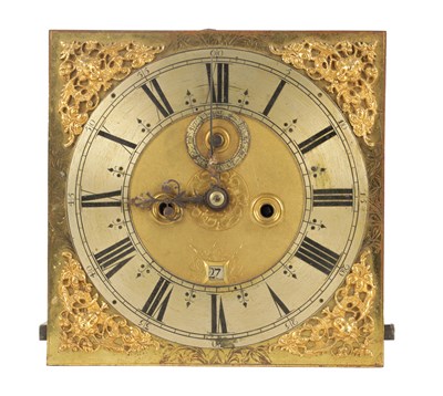 Lot 1715 - AN EARLY 17TH CENTURY 11” SQAURE DIAL EIGHT-DAY LONGCASE CLOCK MOVEMENT
