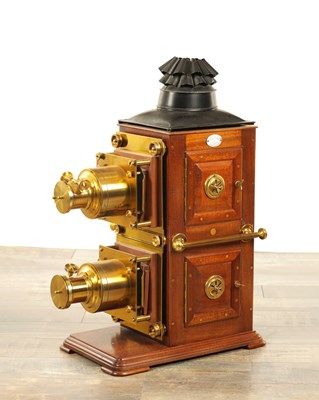 Lot 1781 - A LATE 19TH CENTURY, BIUNIAL MAGIC LANTERN