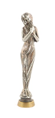 Lot 864 - AN ART NOUVEAU SILVERED BRONZE SEAL