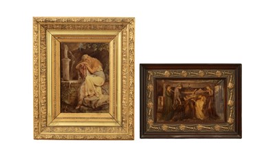 Lot 1034 - TWO PRE-RAPHAELITE CRYSTOLEUMS