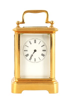 Lot 1750 - A LATE 19TH CENTURY FRENCH MINIATURE CARRIAGE CLOCK