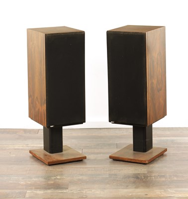 Lot 683 - A PAIR OF BOWERS & WILKINS DM14 VINTAGE ROSEWOOD SPEAKERS