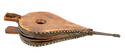Lot 812 - A LATE 19TH CENTURY SET OF FIRE BELLOWS