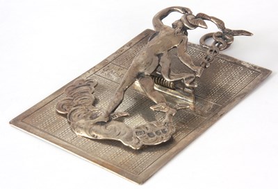 Lot 181 - A LATE 19TH CENTURY SILVER HANGING/ DESK...